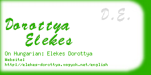 dorottya elekes business card